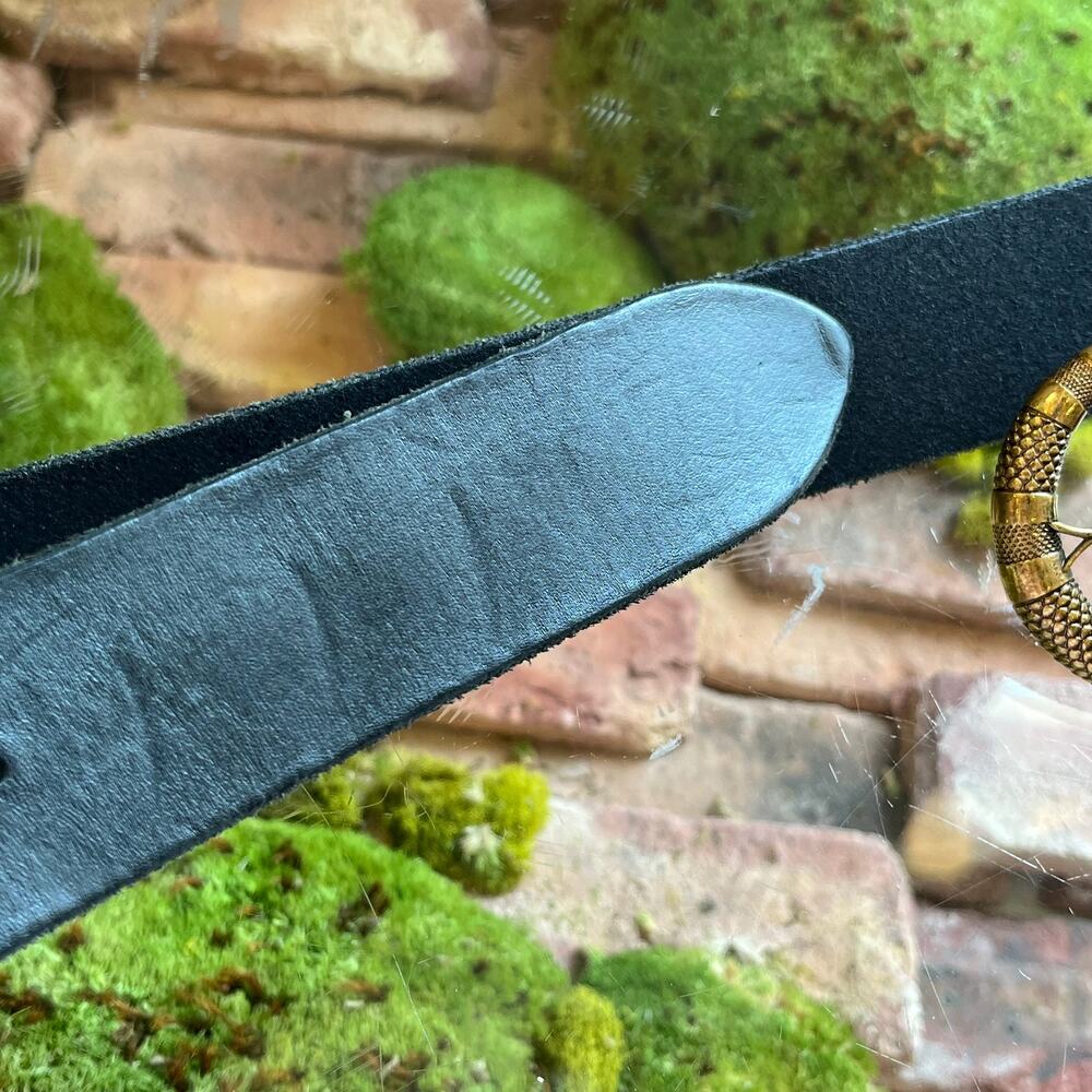GUCCI Snake GG Marmont Black Leather Belt 95/38(10US) - Picture 4 of 7